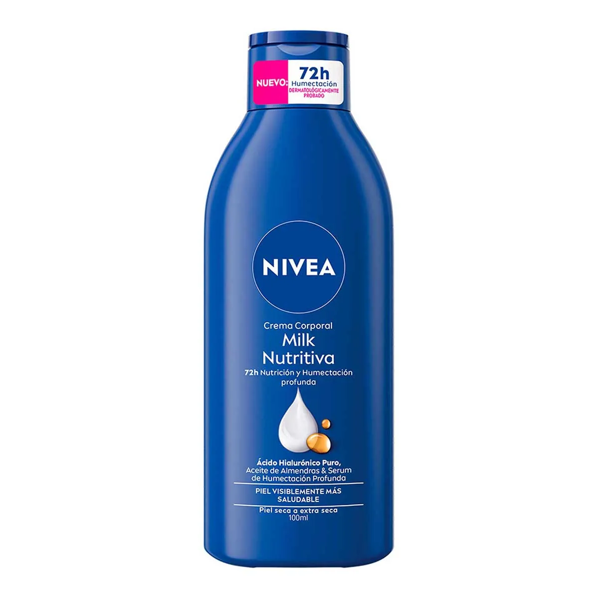 Crema Nivea Milk Nutritiva Piel Extra Seca C/100 mL