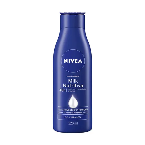 Crema Nivea Milk Nutritiva Piel Extra Seca C/220 mL