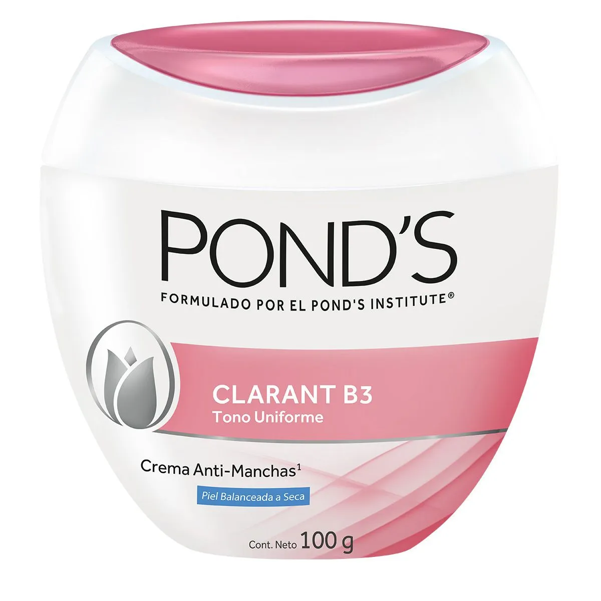 Crema Ponds Clarant B3 balanceado a seca C/100 g