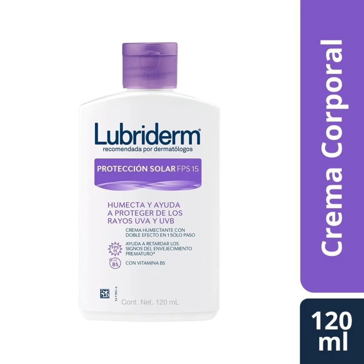 Crema Lubriderm Proteccion solar C/120 mL