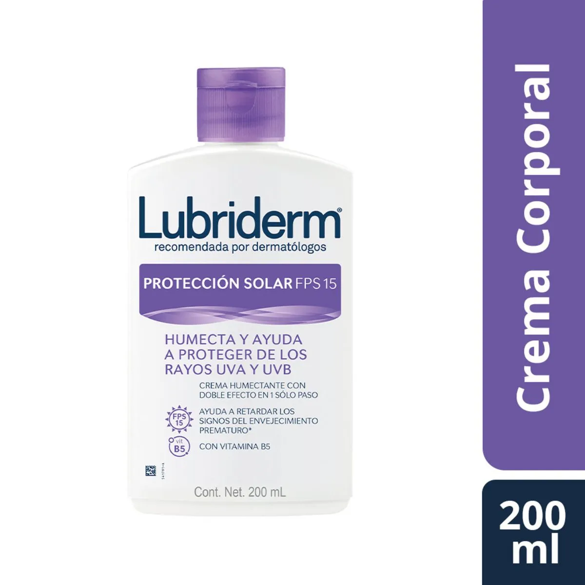 Crema Lubriderm Proteccion solar C/200 mL