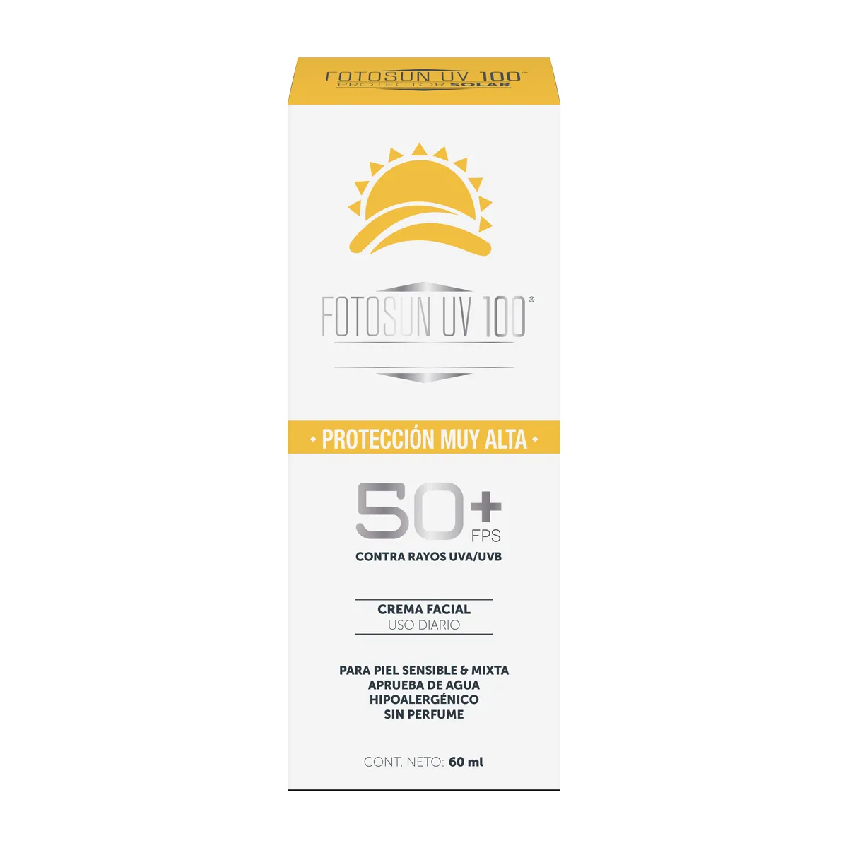 Protector Fotosun Uv 100 FPS 50+ C/60 mL