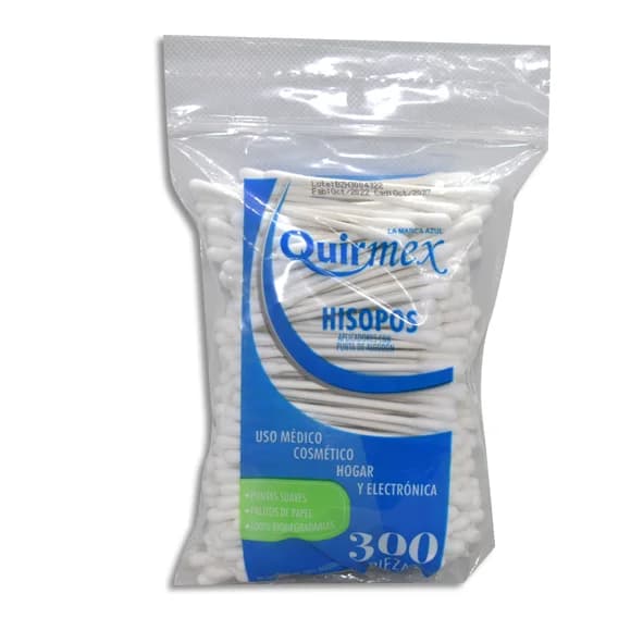 Hisopos en bolsa QUIRMEX C/300 Pzas