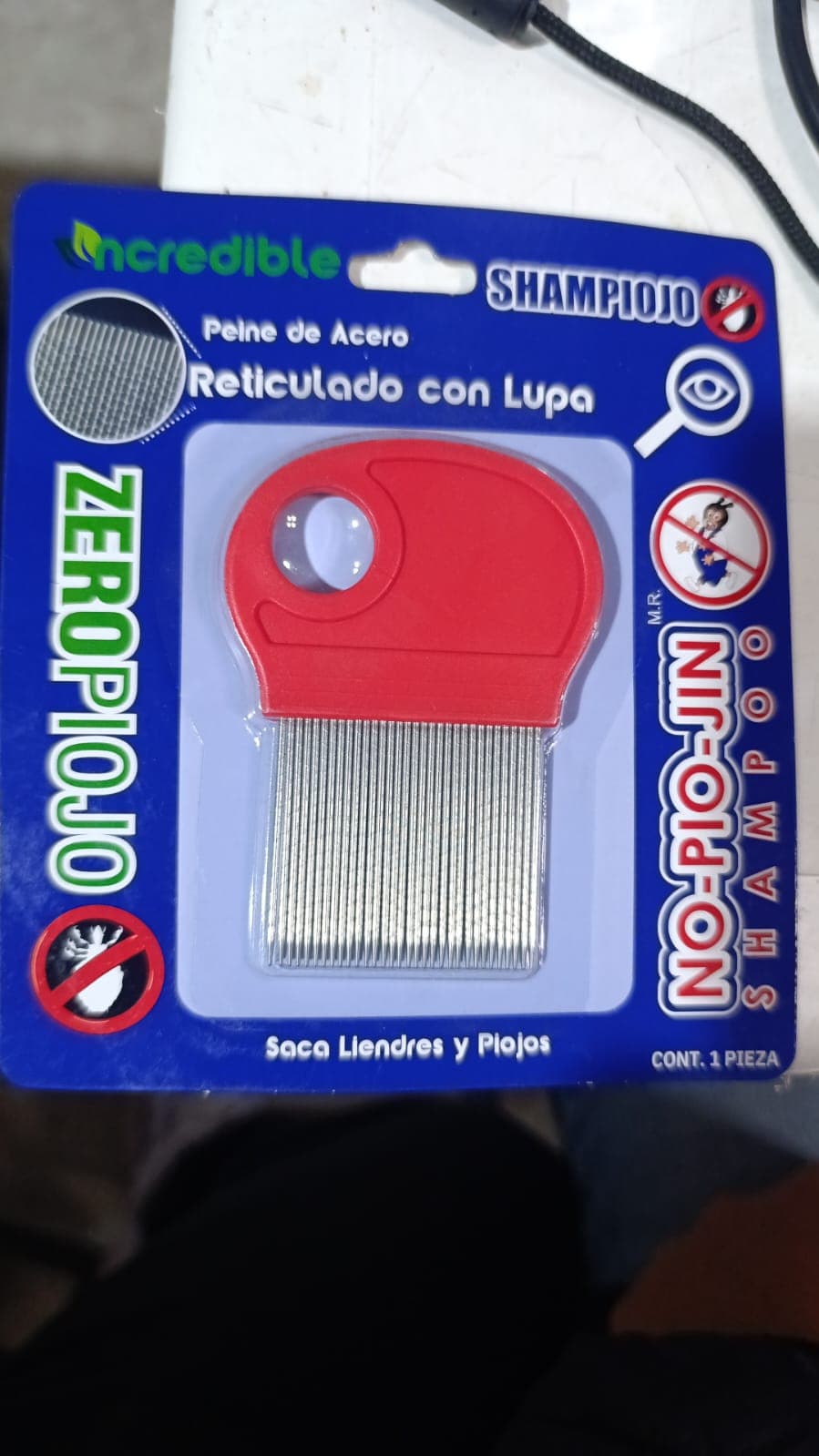 Peine de acero reticulado ZERO PIOJO