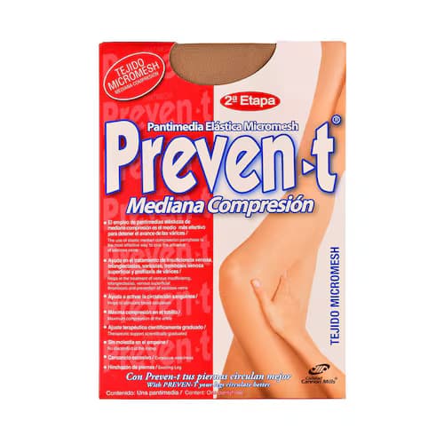 Pantimedia elastica PREVEN-T Talla grande C/1 Pza