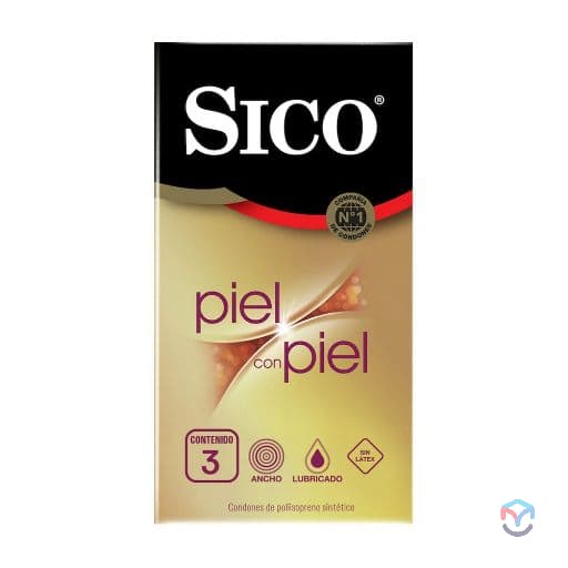 Condón Sico Piel con Piel C/3 condones