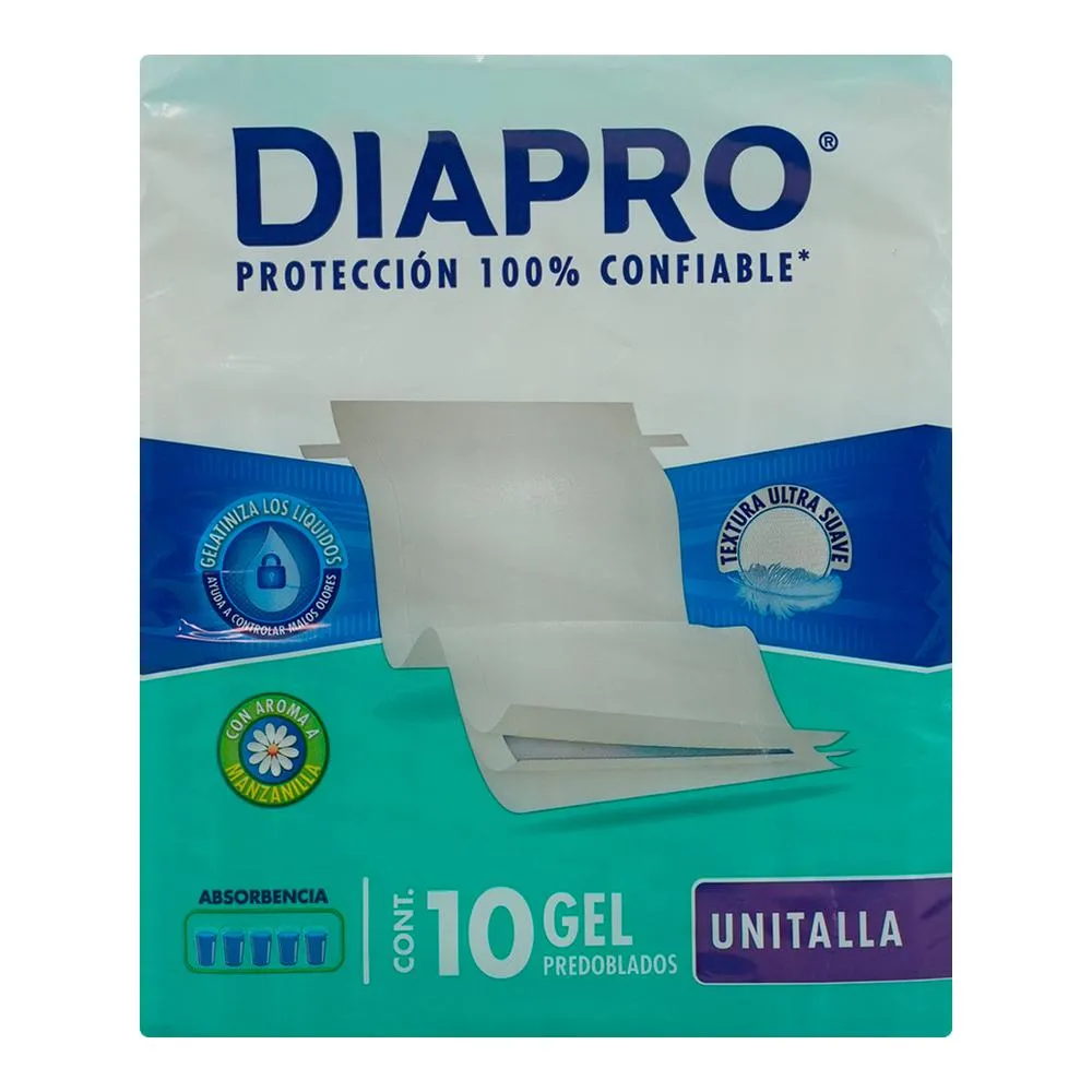 Pañal para Adulto DIAPRO Unitalla C/10 pzas