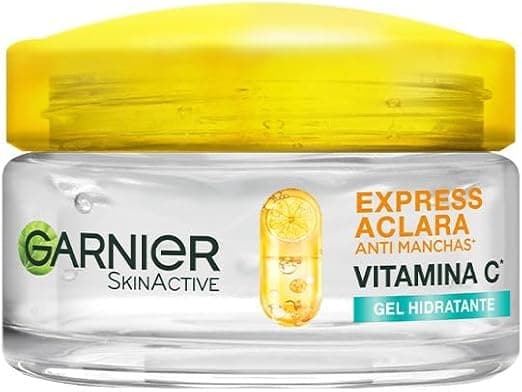 Garnier Express Aclara Gel crema hidratante con Vitamina C anti-brillo C/50 ml