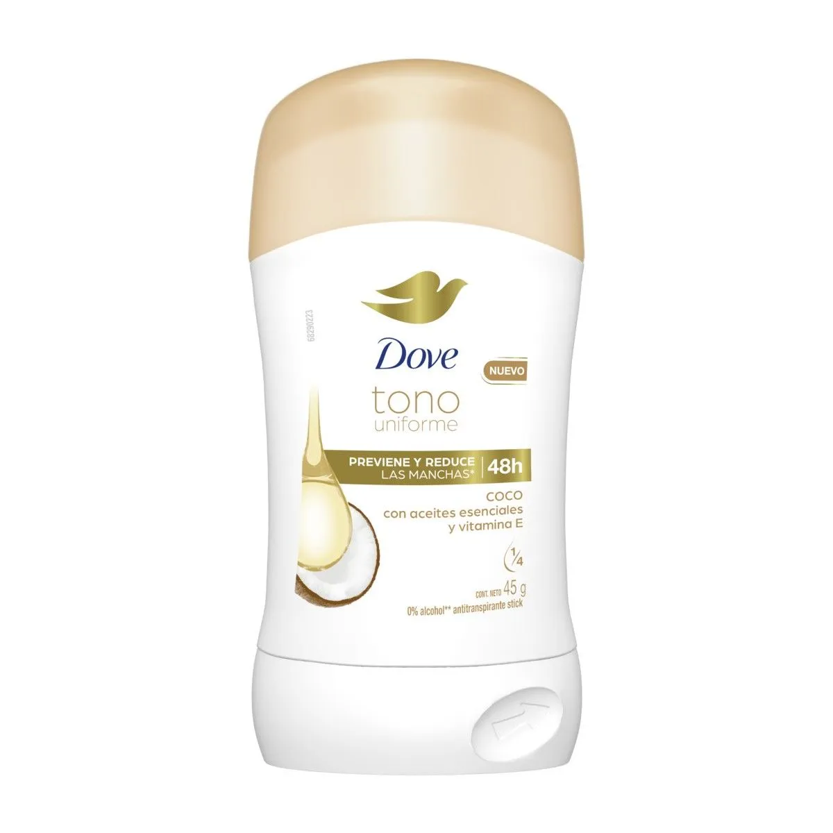 Antitranspirante en Barra Dove Coco C/45 g