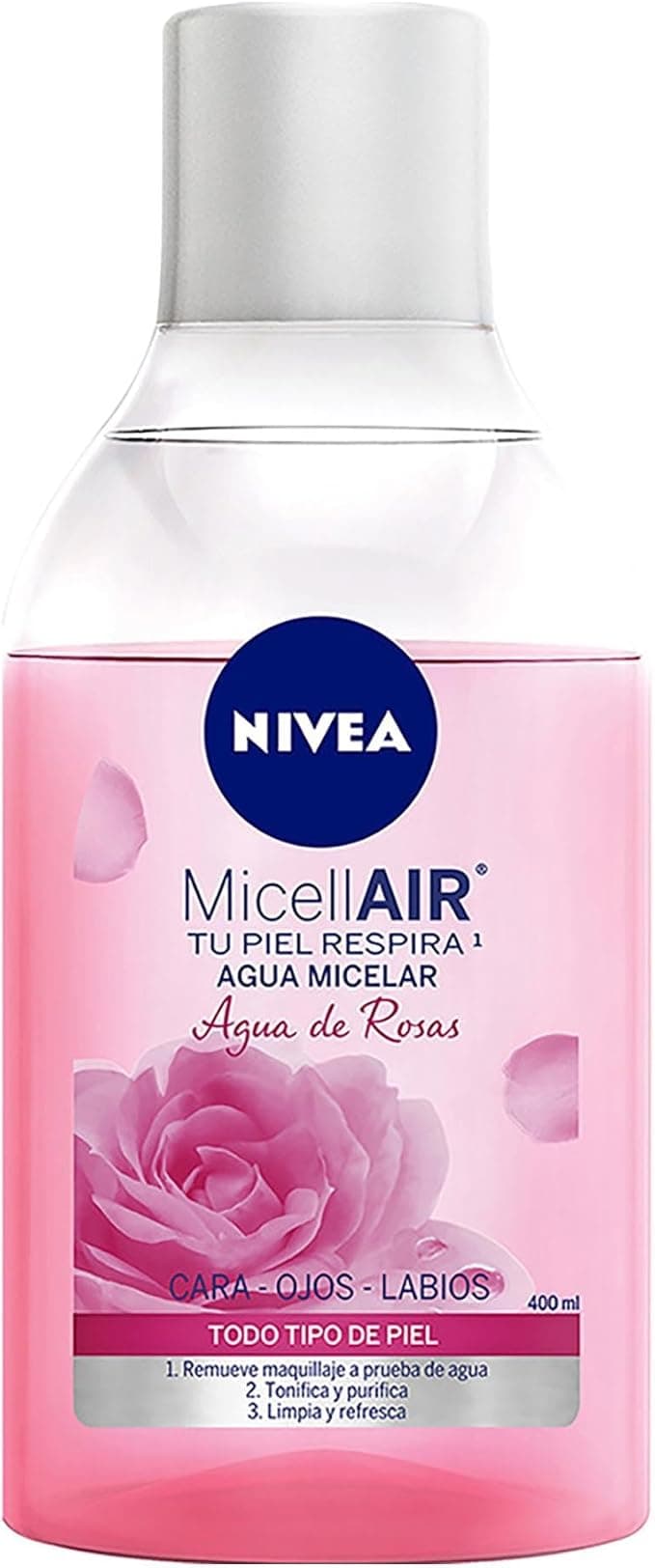 Agua Micelar Nivea Rosas C/400 mL