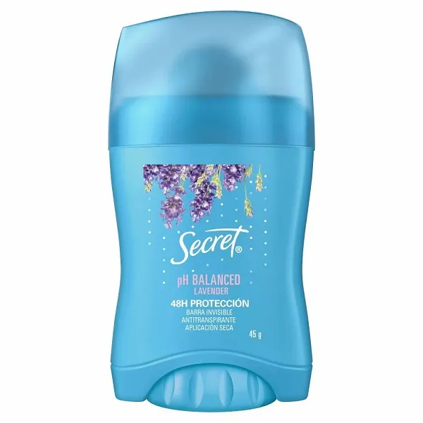 Antitranspirante en Barra Secret Lavanda pH Balanced C/45 g