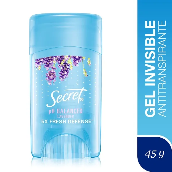 Antitranspirante en Gel Secret pH Balanced Lavanda C/45 g