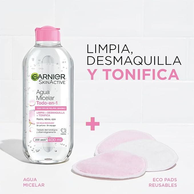 Agua Micelar Garnier Todo en 1 400 ml