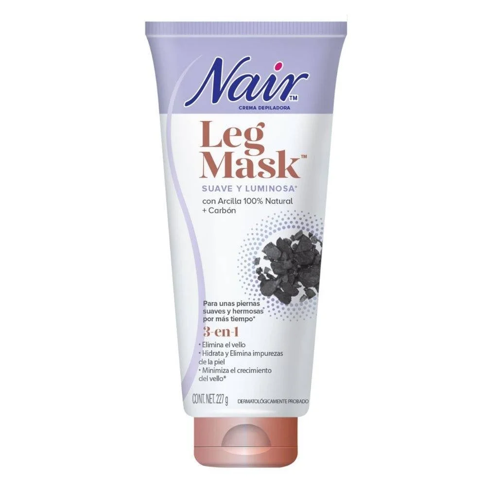 Crema Depiladora Nair Leg Mask Carbon C/227 g