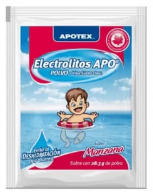 Electrolitos en Polvo APO Manzana C/1 pza