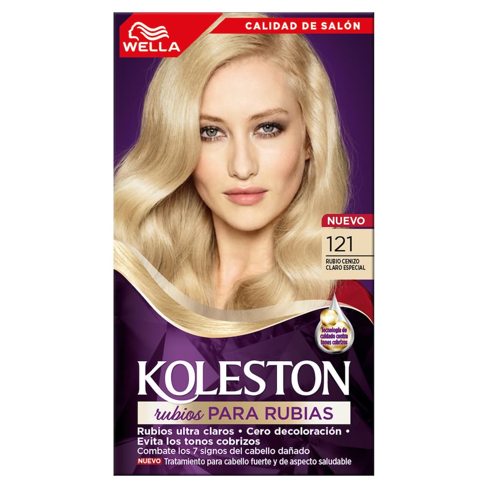 Tinte Koleston 121 Rubio Cenizo Claro Especial