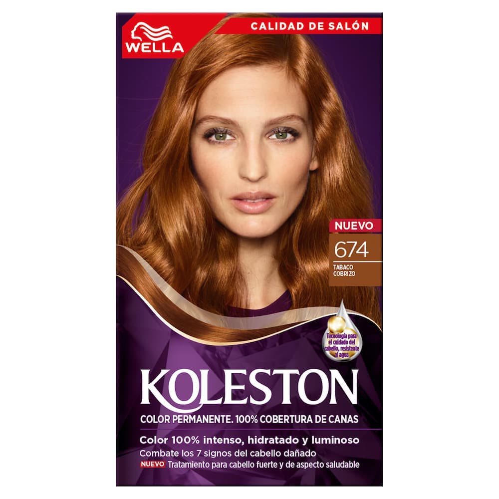 Tinte Koleston 674 Rubio Oscuro Ambar