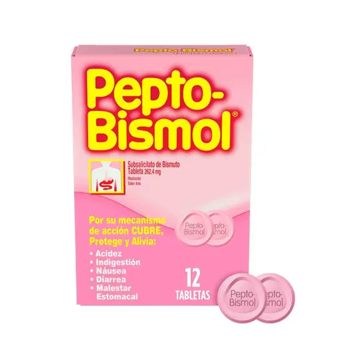 Bismuto PEPTOBISMOL Original C/12 Tabs