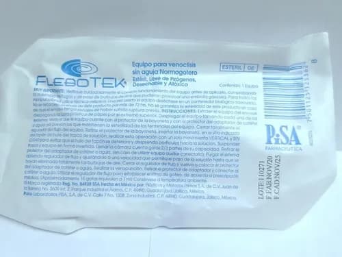 FLEBOTEK EQUIPO PARA VENOCLISIS SIn AGUJA