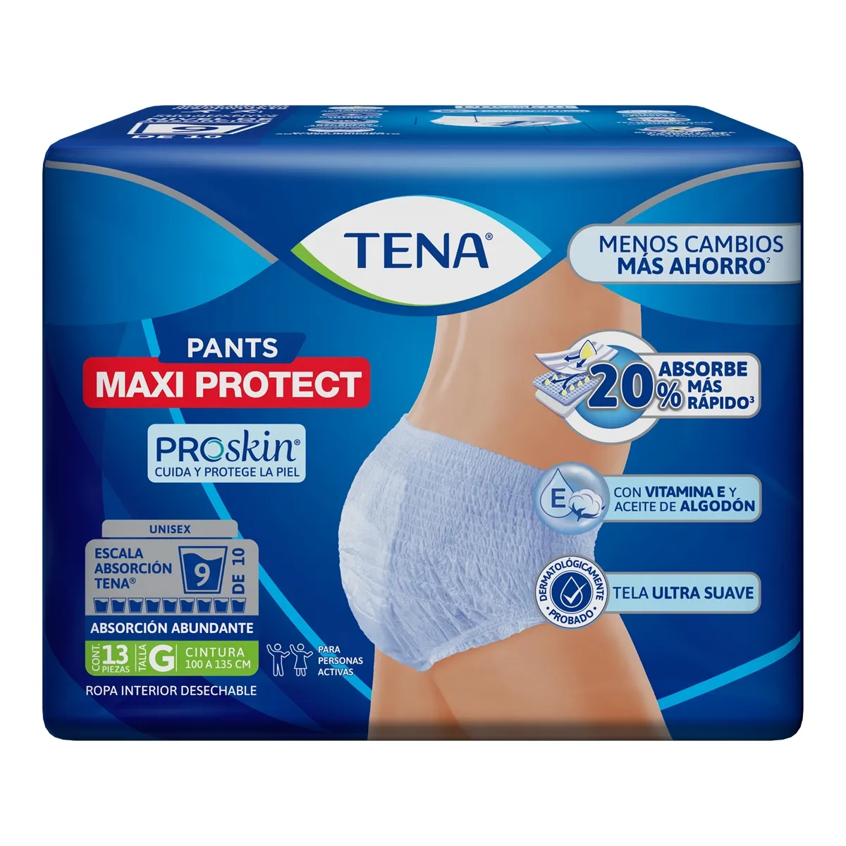 TENA Pants Maxi Protect Talla: Grande C/13 pzas