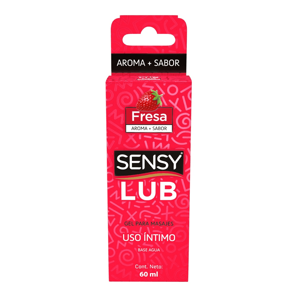 Gel Lubricante Vaginal Sensy Lub Fresa C/60 mL