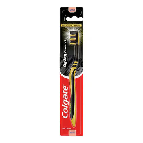 Cepillo Dental Colgate ZigZag Charcool Suave C/1 pza