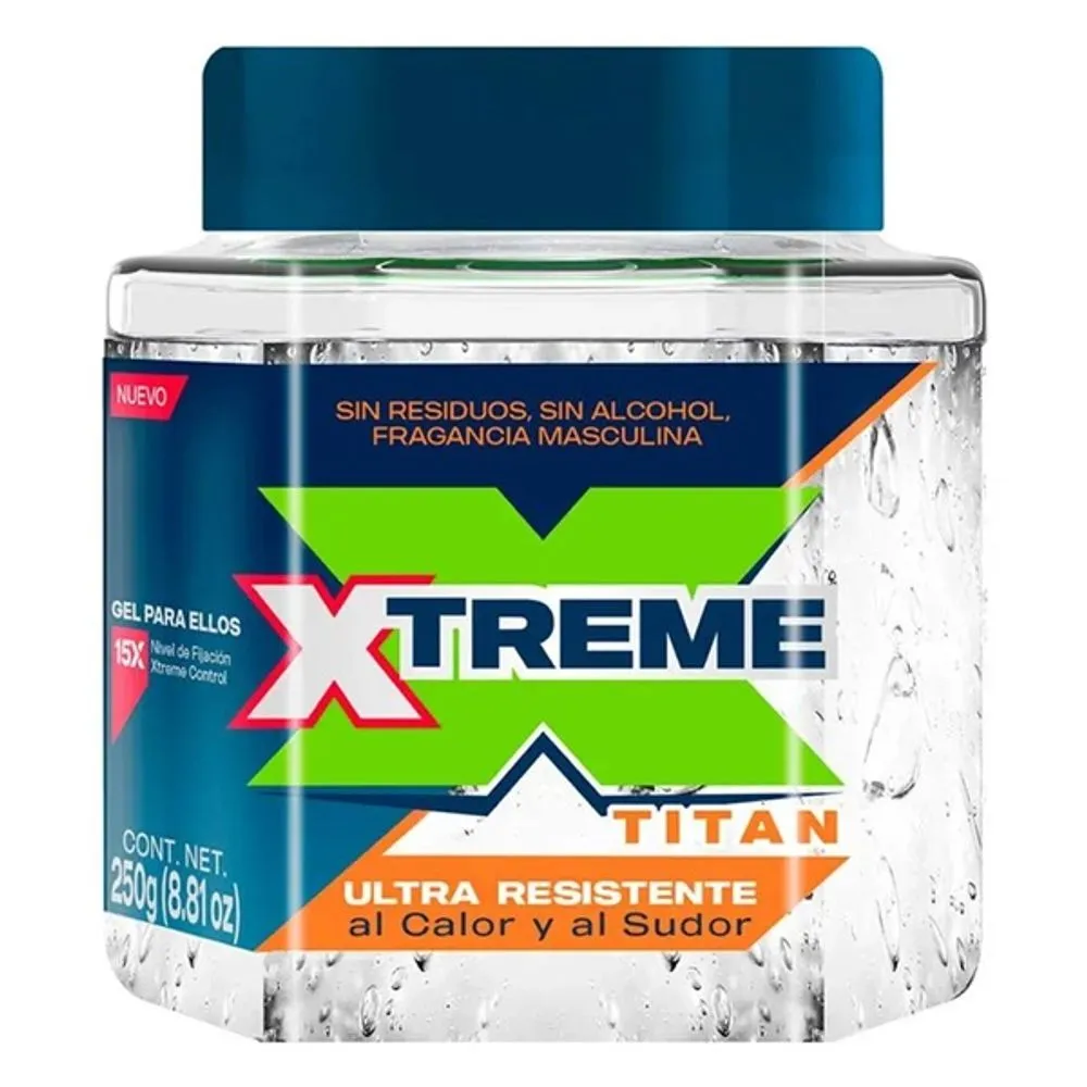 Gel Xtreme Para Cabello Titan C/250 g