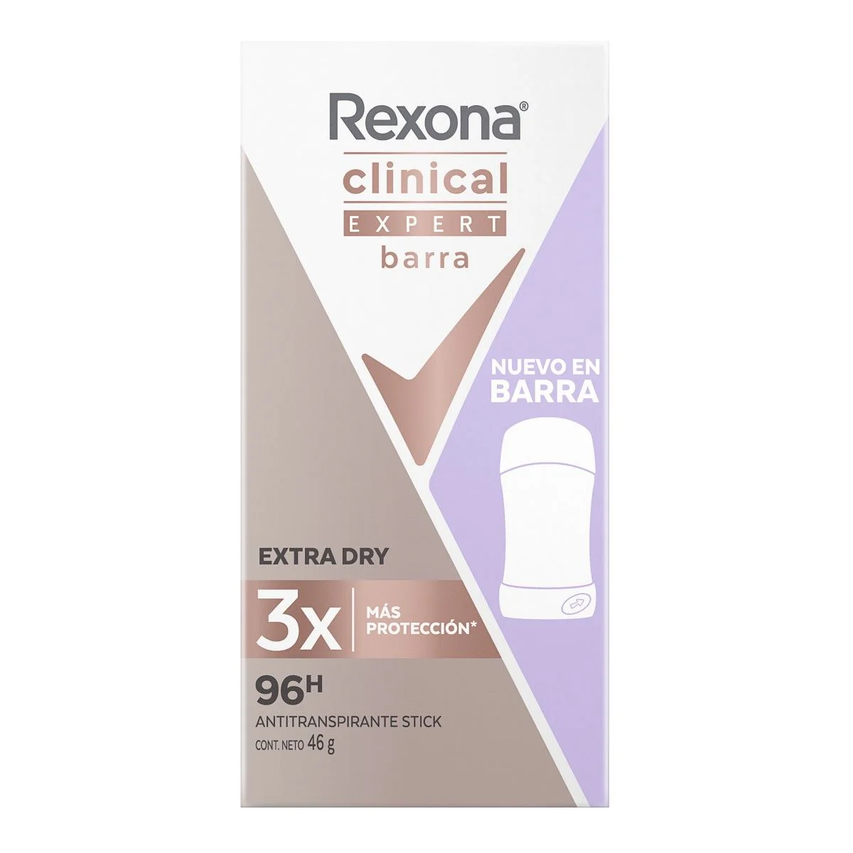 Antitranspirante en Barra Rexona Clinical Expert Classic 46 g