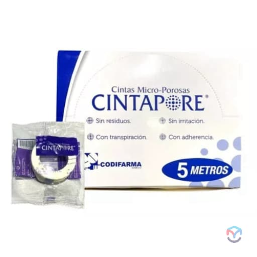 Cinta Microporosa Blanca CINTAPORE de 1.25 cm X 5 m C/1 rollo