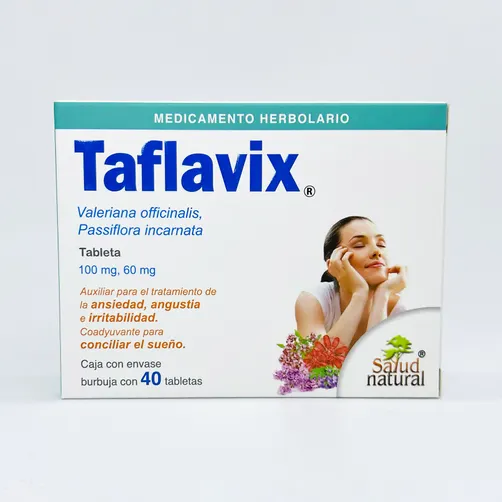 TAFLAVIX (Valeriana / Passiflora) 100 mg / 60mg frasco c/40 Tabs