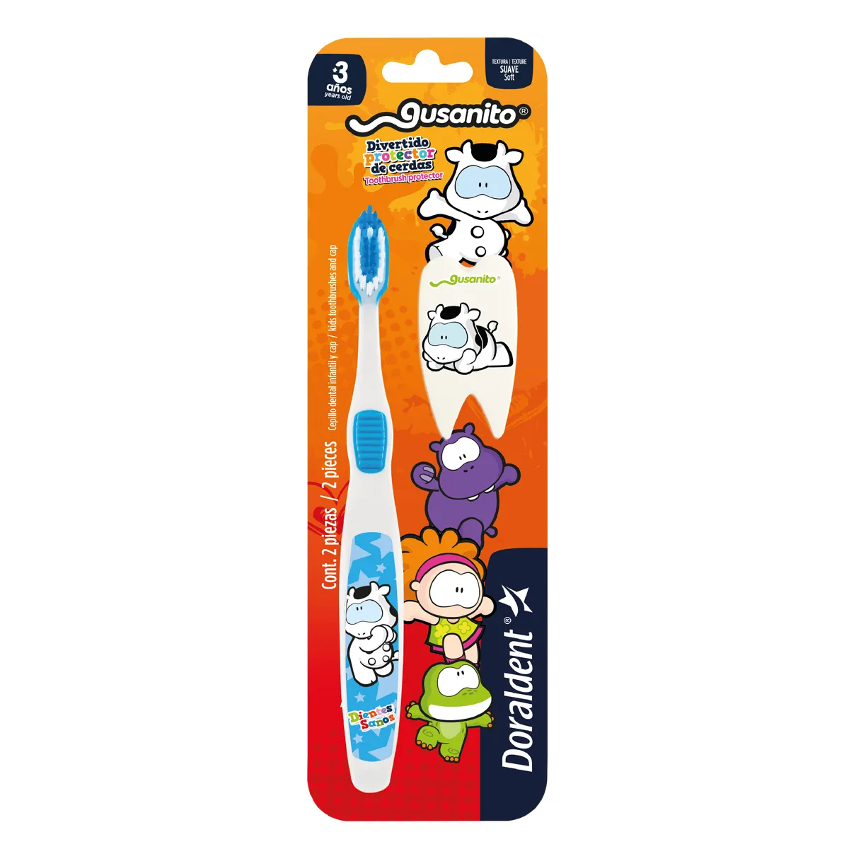 Cepillo Dental Doraldent + Estuche Gusanito