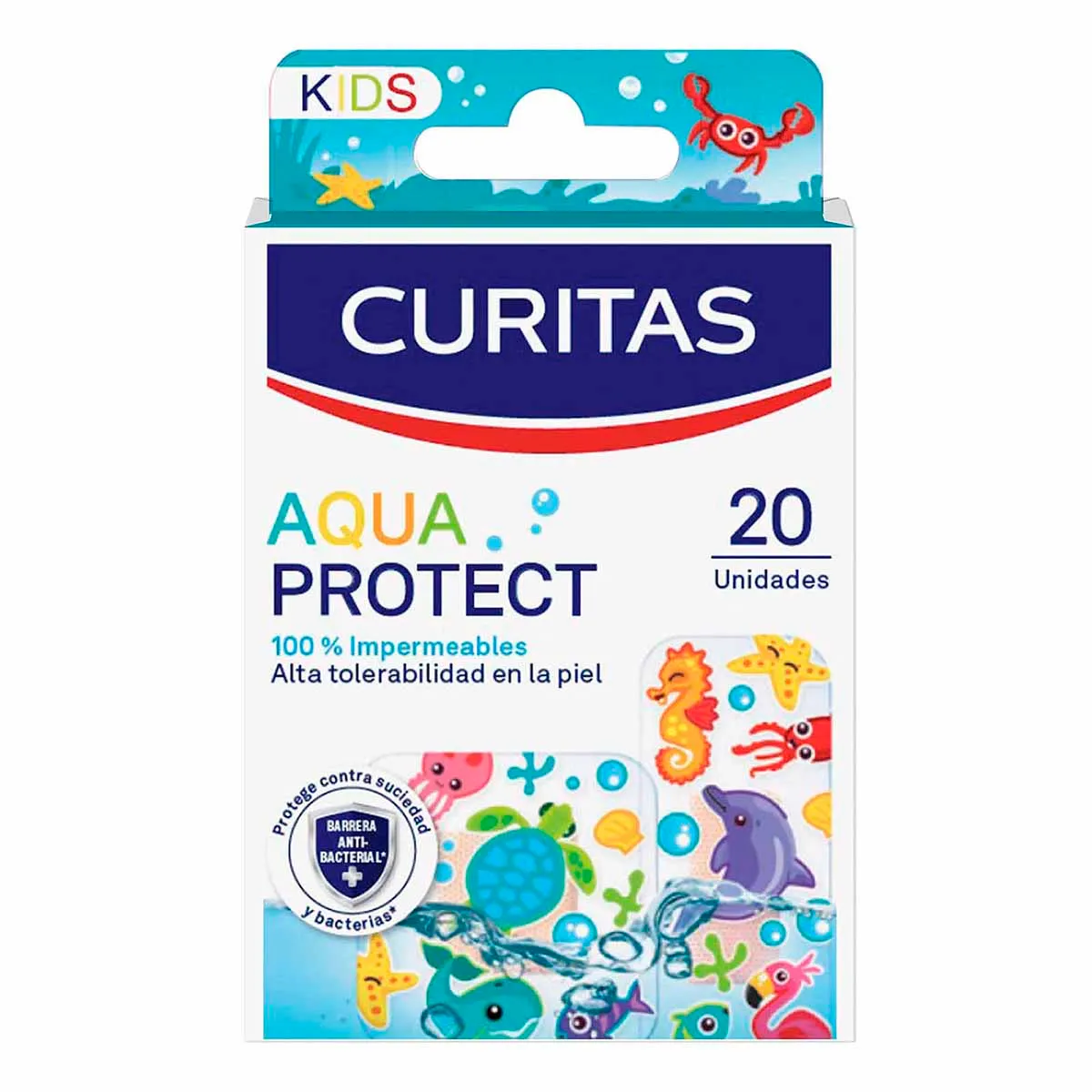 Curitas Infantil Aqua Protec C/20 pzas