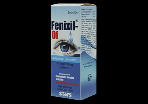 Nafazolina 0.16 mg / Feniramina 3.0 mg / 1 mL FENIXIL-OF C/15 mL