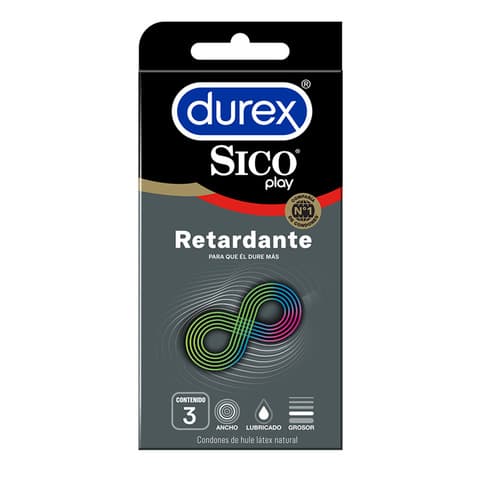Condon Sico Play Retardante C/3 Condones