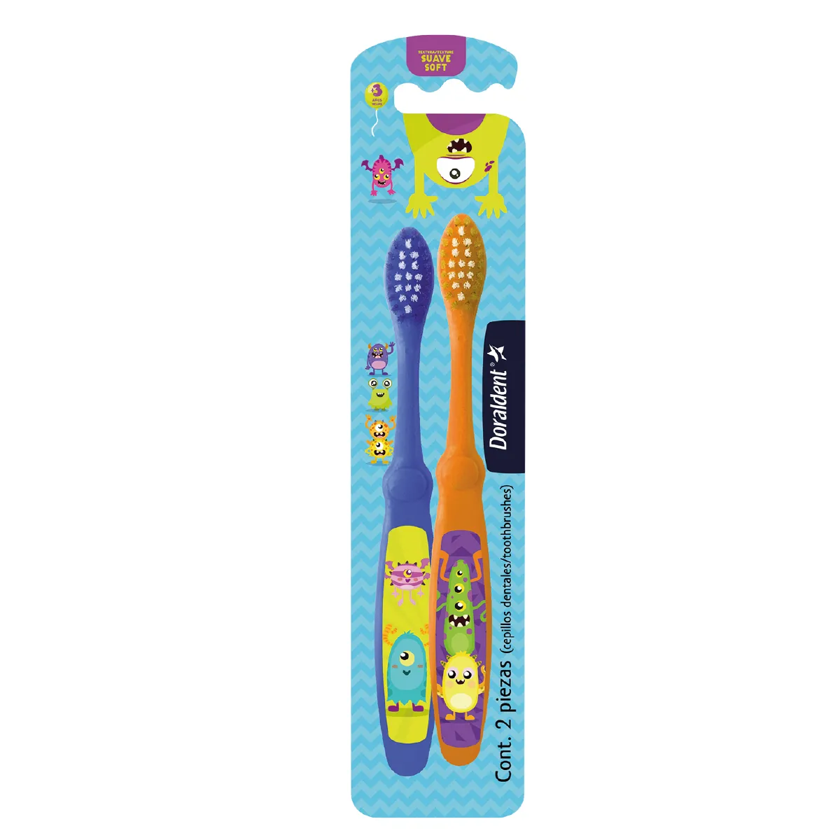 Cepillo Dental Doraldent Figura Niño 2 Piezas