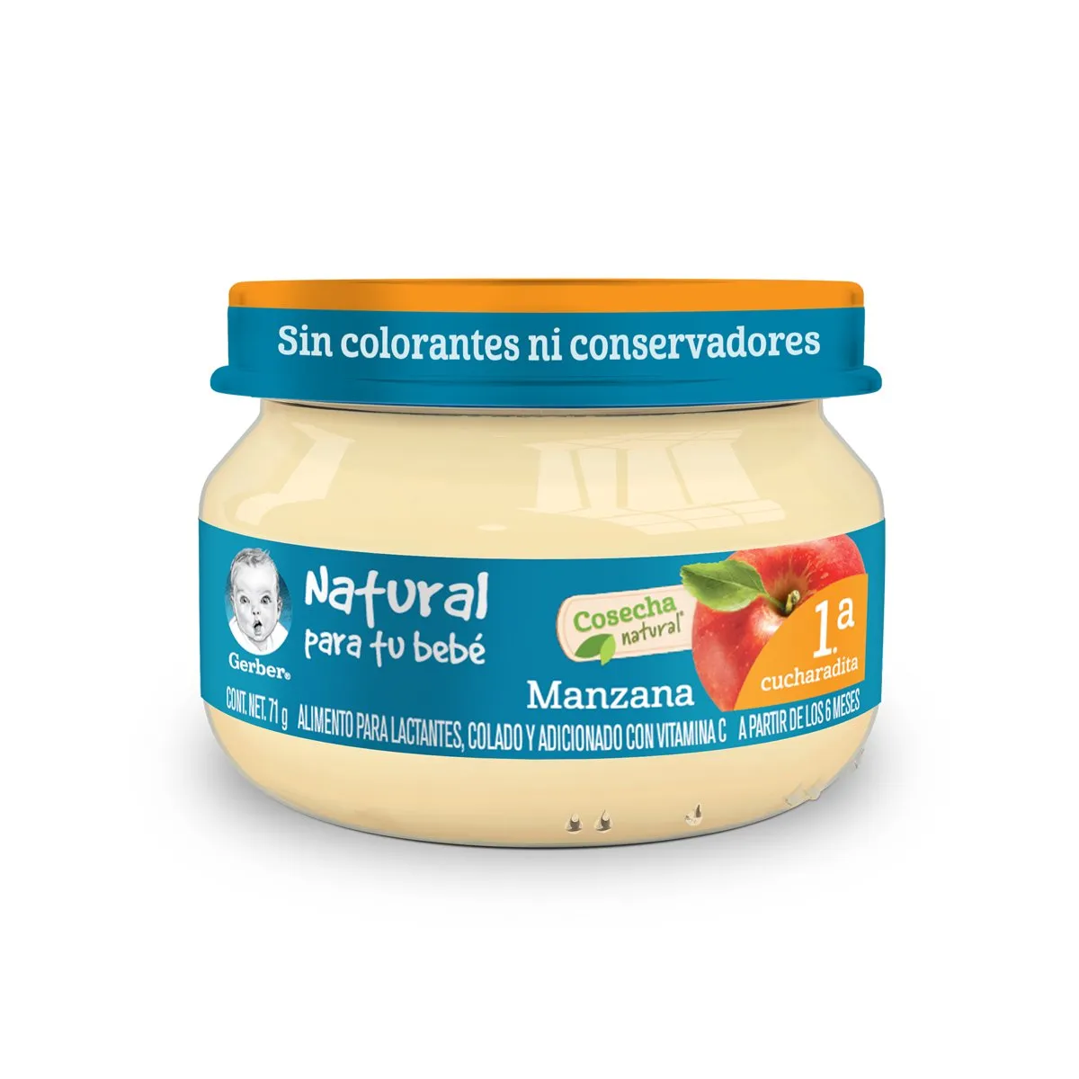 Gerber Etapa 1 Cosecha Natural Manzana C/71 g