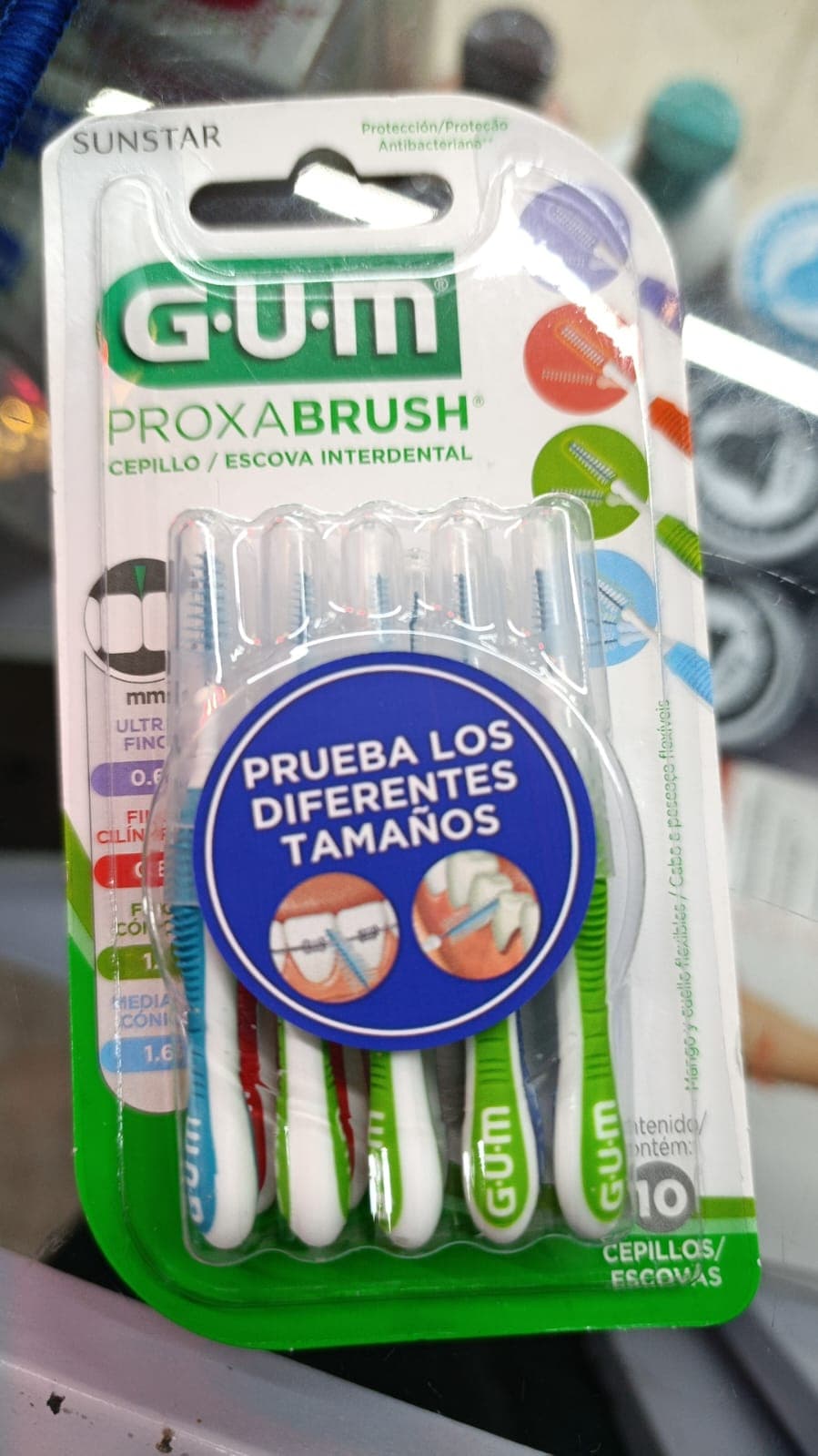 Cepillo interdental GUM Fino conico C/10 Escovas