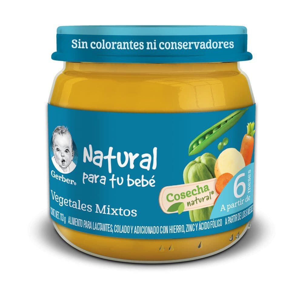 Gerber Etapa 2A Vegetales Mixtos Mix C/113 g