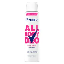Antitranspirante en Aerosol Rexona All Body Will ROse C/150 mL