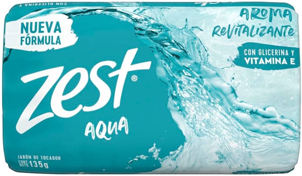 Jabón en Barra ZEST Aqua C/135 g