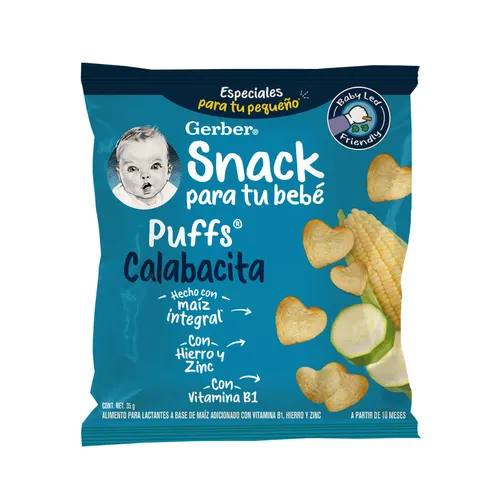 Gerber Puff Calabacita C/40 g