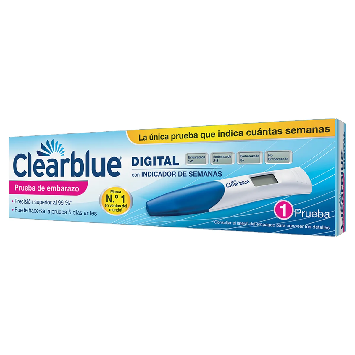 Prueba de embarazo CLEARBLUE C/1 Pza