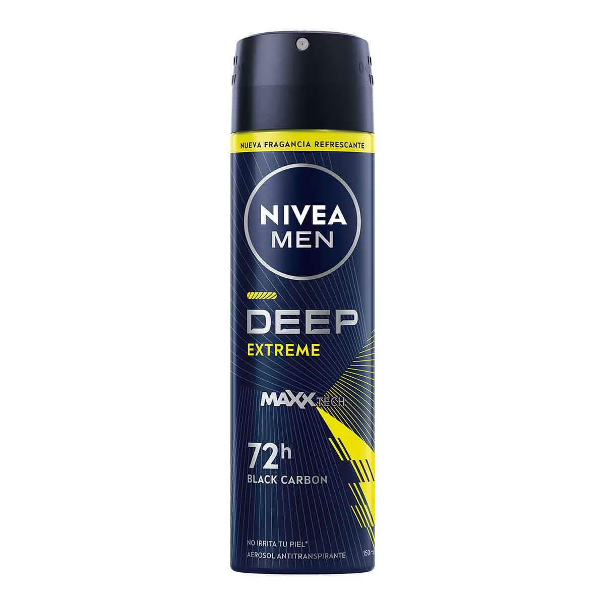 Antitranspirante en Aerosol Nivea Men Deep Xtreme C/150 ml