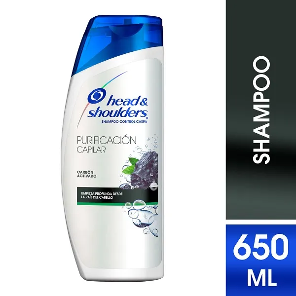 Shampoo Head & Shoulders Carbón activado C/650 mL