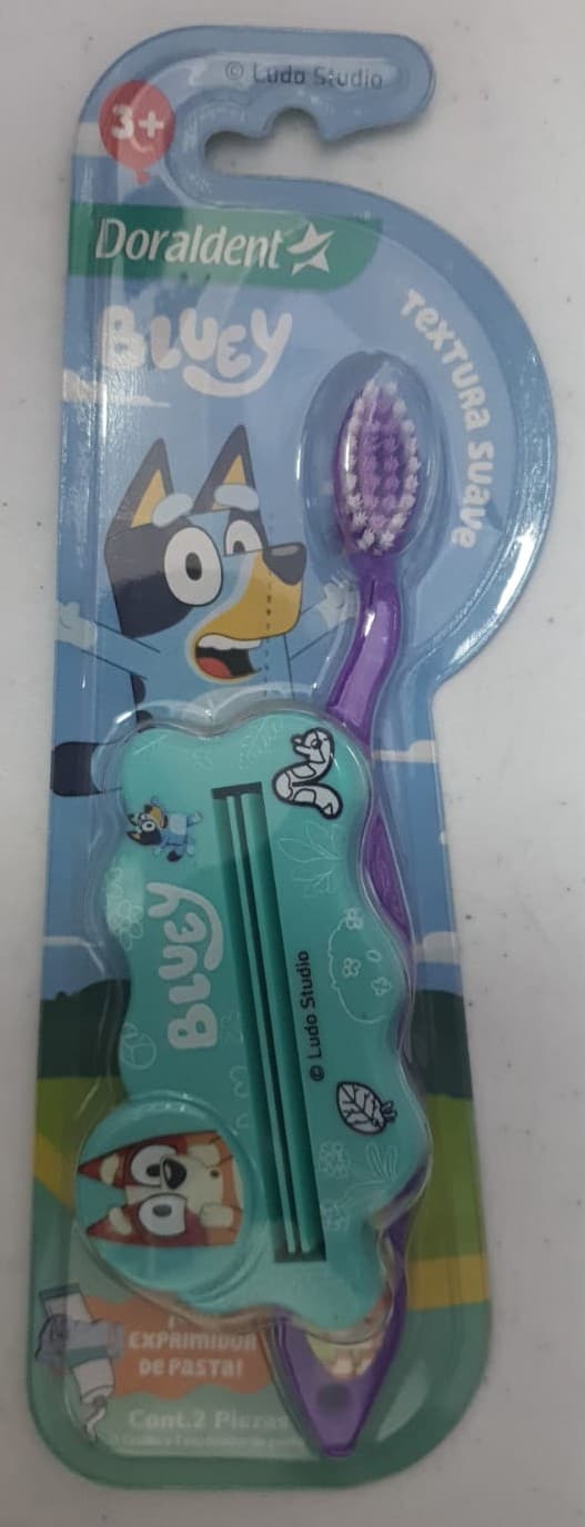 Cepillo Dental Doraldent Bluey + Exprimidor de pasta