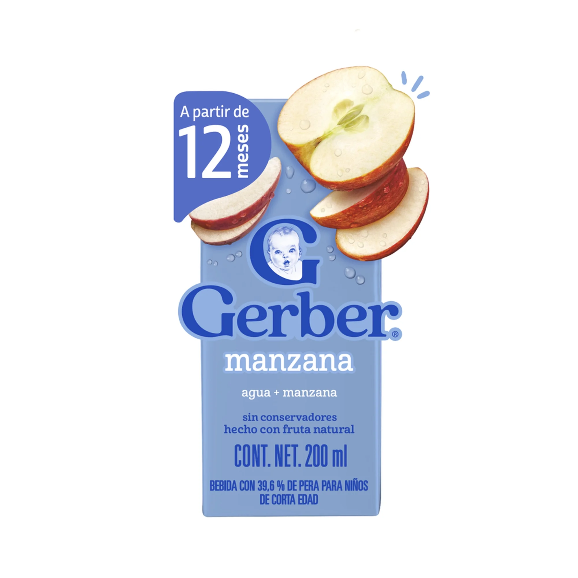 Agua + Manzana Gerber Jugo C/200 mL