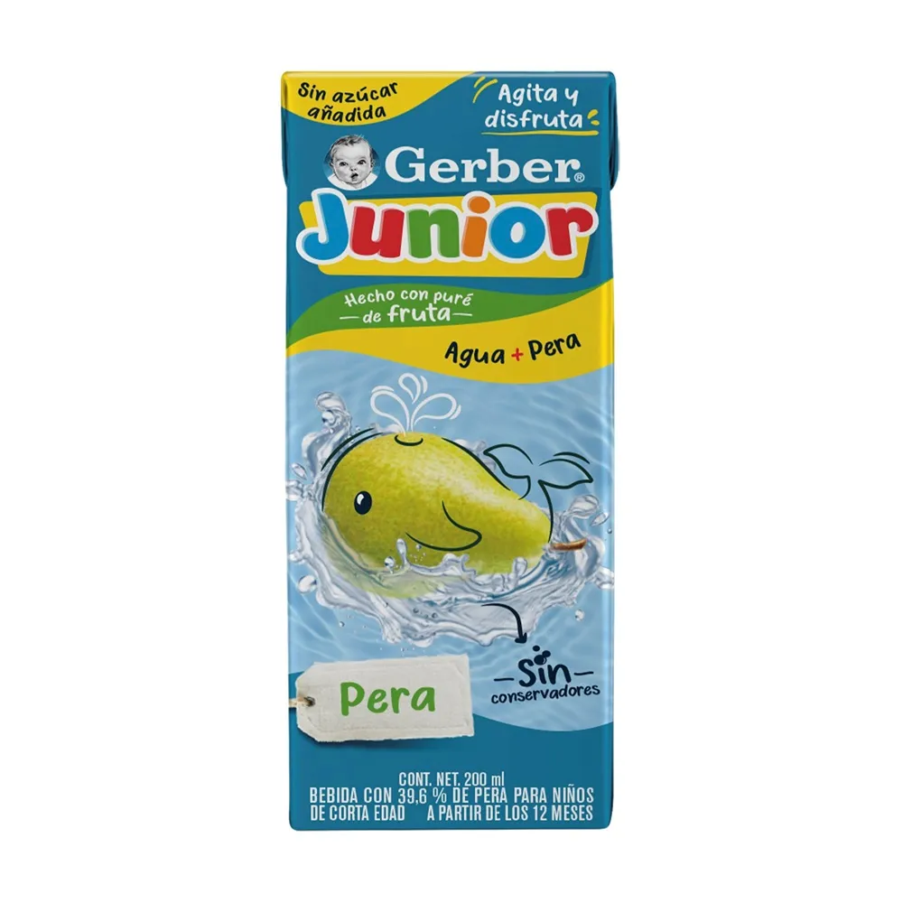 Agua + Pera Gerber Pera C/200 mL