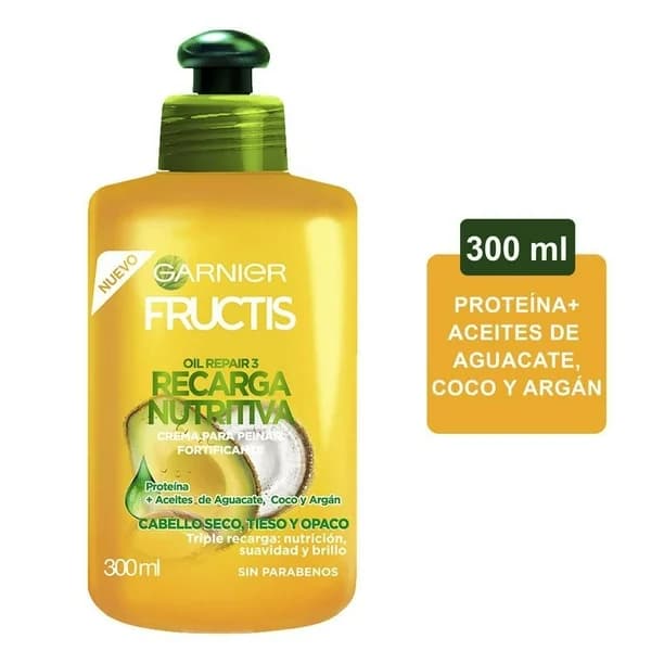 Crema para peinar FRUCTIS OIL-Repair 3 C/300 mL