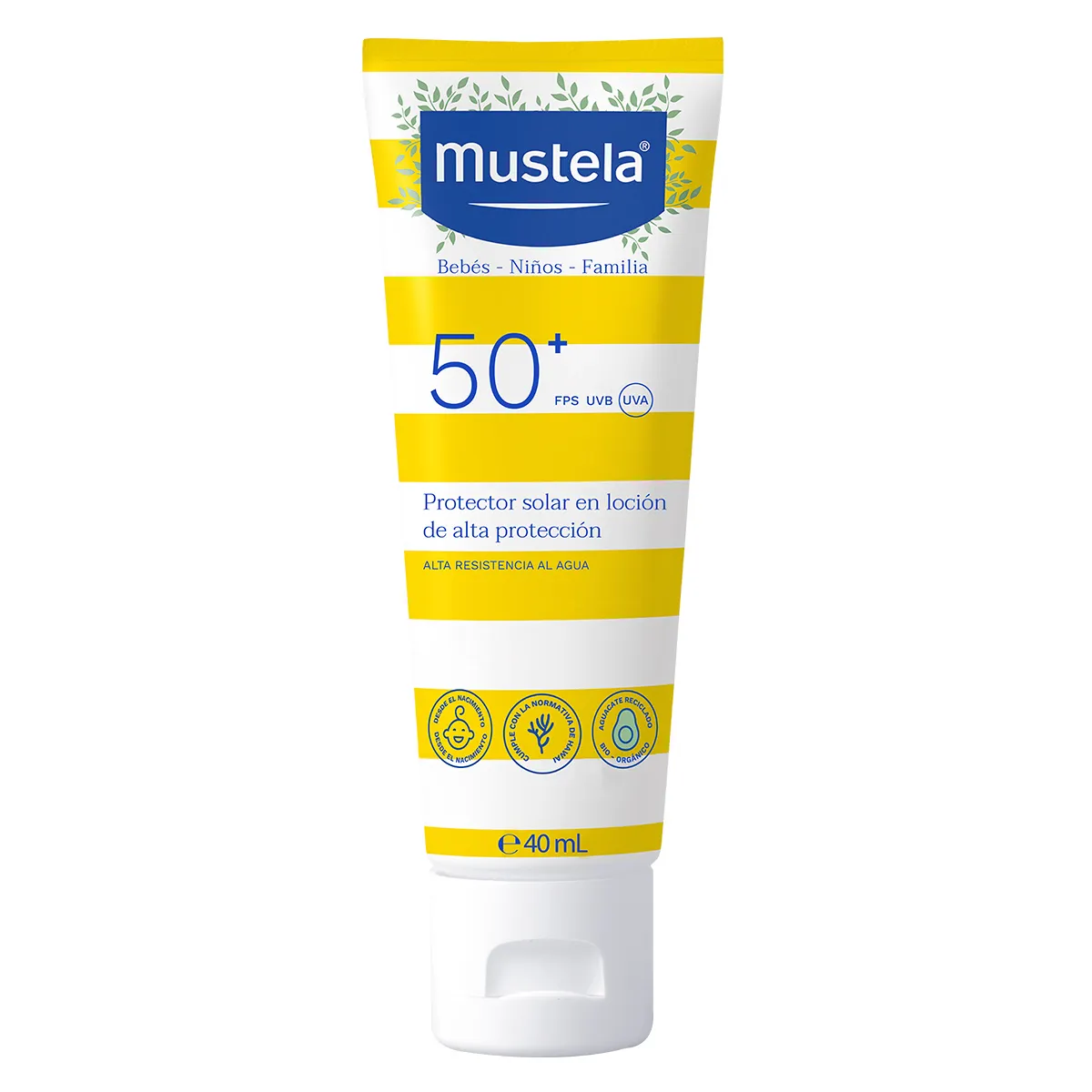 Loción Solar FPS 50 Mustela C/40 mL