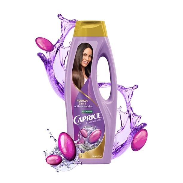 Shampoo Caprice Especialidades Acti-Ceramidas 2 en 1 Suavidad y Fragancia Con Hidra-cápsulas 750 ml